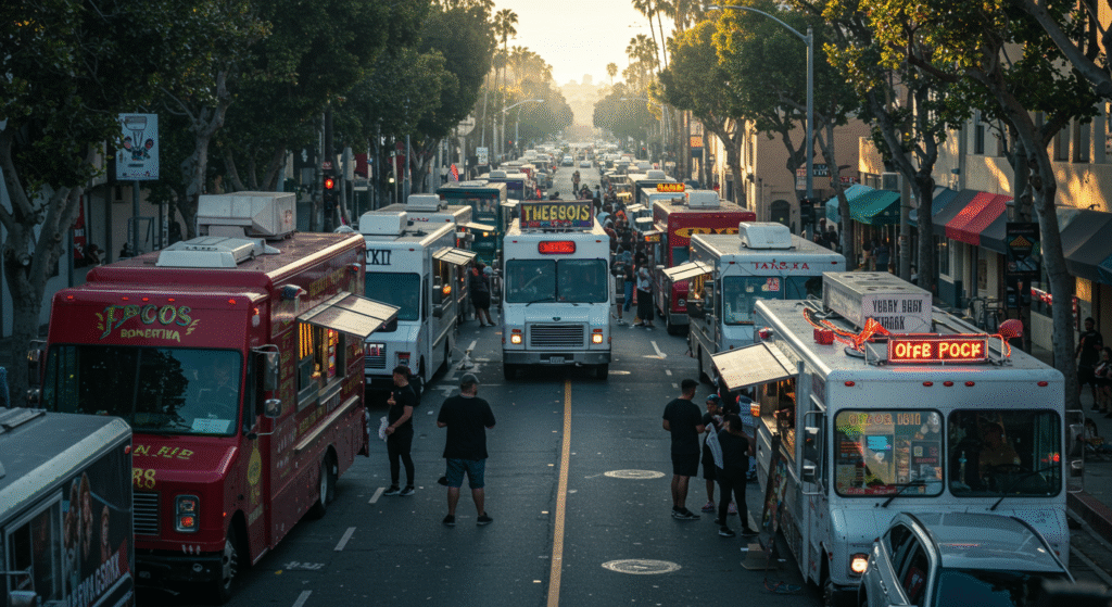 Los Angeles Food Truck Face Off!! This should be ILLEGAL!!